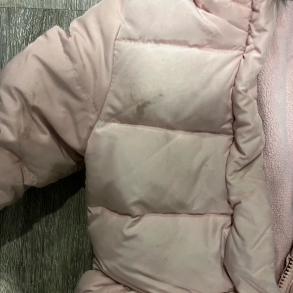 Goat down filled girls winter coat - Picture 2 of 3